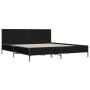 Engineered wood and black metal bed frame 180x200cm by vidaXL, Beds and slatted bases - Ref: Foro24-3280012, Price: 166,30 €,...