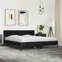 Estructura de cama madera de ingeniería y metal negro 180x200cm de vidaXL, Camas y somieres - Ref: Foro24-3280012, Precio: 16...