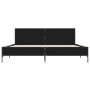 Bettgestell aus Holzwerkstoff und schwarzem Metall, 180 x 200 cm von vidaXL, Betten und Lattenroste - Ref: Foro24-3280012, Pr...