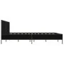 Engineered wood and black metal bed frame 180x200cm by vidaXL, Beds and slatted bases - Ref: Foro24-3280012, Price: 166,30 €,...