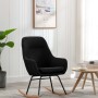 Schaukelstuhl aus schwarzem Stoff von vidaXL, Schaukelstühle - Ref: Foro24-289543, Preis: 113,74 €, Rabatt: %