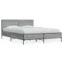 Sonoma gray metal engineered wood bed frame 120x190 cm by vidaXL, Beds and slatted bases - Ref: Foro24-3280025, Price: 144,29...