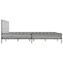 Sonoma gray metal engineered wood bed frame 120x190 cm by vidaXL, Beds and slatted bases - Ref: Foro24-3280025, Price: 144,29...