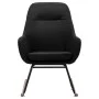 Silla mecedora de tela negra de vidaXL, Mecedoras - Ref: Foro24-289543, Precio: 112,84 €, Descuento: %