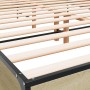 Bettgestell aus Sonoma-Eiche-Metallwerkstoff, 140 x 190 cm von vidaXL, Betten und Lattenroste - Ref: Foro24-3280033, Preis: 1...