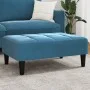 Blue velvet footstool 77x55x31 cm by vidaXL, Ottomans - Ref: Foro24-4007365, Price: 66,80 €, Discount: %