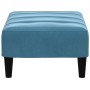 Blauer Samt-Fußhocker 77x55x31 cm von vidaXL, Osmanen - Ref: Foro24-4007365, Preis: 67,77 €, Rabatt: %