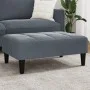 Dunkelgrauer Samt-Fußhocker 77x55x31 cm von vidaXL, Osmanen - Ref: Foro24-4007367, Preis: 66,59 €, Rabatt: %