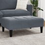 Reposapiés de terciopelo gris oscuro 77x55x31 cm de vidaXL, Otomanas - Ref: Foro24-4007367, Precio: 67,51 €, Descuento: %