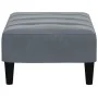 Dunkelgrauer Samt-Fußhocker 77x55x31 cm von vidaXL, Osmanen - Ref: Foro24-4007367, Preis: 66,59 €, Rabatt: %