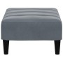Dunkelgrauer Samt-Fußhocker 77x55x31 cm von vidaXL, Osmanen - Ref: Foro24-4007367, Preis: 67,51 €, Rabatt: %