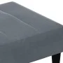 Reposapiés de terciopelo gris oscuro 77x55x31 cm de vidaXL, Otomanas - Ref: Foro24-4007367, Precio: 66,56 €, Descuento: %