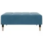 Blauer Samt-Fußhocker 77x55x31 cm von vidaXL, Osmanen - Ref: Foro24-4007392, Preis: 73,92 €, Rabatt: %