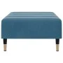 Blauer Samt-Fußhocker 77x55x31 cm von vidaXL, Osmanen - Ref: Foro24-4007392, Preis: 73,92 €, Rabatt: %