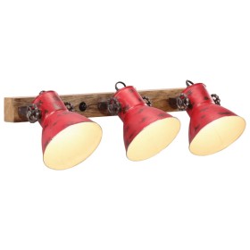 Lámpara de pared rojo desgastado 25 W E27 65x25 cm