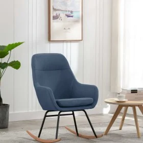 Blauer Schaukelstuhl aus Stoff von vidaXL, Schaukelstühle - Ref: Foro24-289541, Preis: 119,20 €, Rabatt: %
