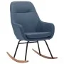 Silla mecedora de tela azul de vidaXL, Mecedoras - Ref: Foro24-289541, Precio: 119,90 €, Descuento: %