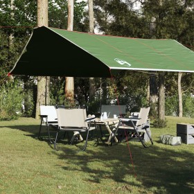 Lona de camping impermeable verde 420x440 cm