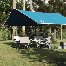 Blue waterproof camping tarp 420x440 cm by vidaXL, tents - Ref: Foro24-94674, Price: 49,22 €, Discount: %