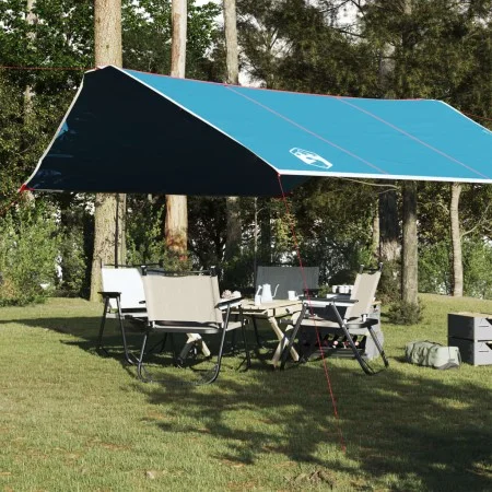 Blue waterproof camping tarp 420x440 cm by vidaXL, tents - Ref: Foro24-94674, Price: 49,22 €, Discount: %