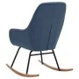 Silla mecedora de tela azul de vidaXL, Mecedoras - Ref: Foro24-289541, Precio: 119,90 €, Descuento: %