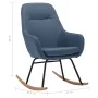 Silla mecedora de tela azul de vidaXL, Mecedoras - Ref: Foro24-289541, Precio: 119,90 €, Descuento: %