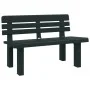 Green polypropylene garden bench 110x52x71 cm by vidaXL, garden benches - Ref: Foro24-4009381, Price: 116,81 €, Discount: %