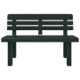 Grüne Gartenbank aus Polypropylen, 110 x 52 x 71 cm von vidaXL, Gartenbänke - Ref: Foro24-4009381, Preis: 136,73 €, Rabatt: %