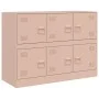 Rosafarbenes Sideboard aus Stahl, 99 x 39 x 73 cm von vidaXL, Sideboards - Ref: Foro24-841794, Preis: 159,89 €, Rabatt: %