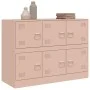Rosafarbenes Sideboard aus Stahl, 99 x 39 x 73 cm von vidaXL, Sideboards - Ref: Foro24-841794, Preis: 159,89 €, Rabatt: %