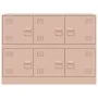 Rosafarbenes Sideboard aus Stahl, 99 x 39 x 73 cm von vidaXL, Sideboards - Ref: Foro24-841794, Preis: 159,89 €, Rabatt: %