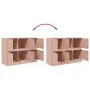 Rosafarbenes Sideboard aus Stahl, 99 x 39 x 73 cm von vidaXL, Sideboards - Ref: Foro24-841794, Preis: 159,89 €, Rabatt: %