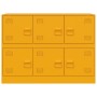 Aparador de acero amarillo mostaza 99x39x73 cm de vidaXL, Aparadores - Ref: Foro24-841796, Precio: 171,24 €, Descuento: %