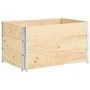 Pallet box collar 3 pcs solid pine wood 50x100 cm by vidaXL, Loading platforms and pallets - Ref: Foro24-310053, Price: 120,0...
