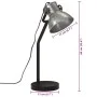 Vintage silberne Schreibtischlampe 25 W E27 17x17x60 cm von vidaXL, Lampen - Ref: Foro24-371883, Preis: 64,89 €, Rabatt: %