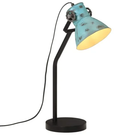 Worn blue desk lamp 25 W E27 17x17x60 cm by vidaXL, Lamps - Ref: Foro24-371888, Price: 62,27 €, Discount: %