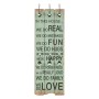 HAPPY LOVE Wandgarderobe mit 6 Haken 120x40 cm von vidaXL, Hut- und Garderobenständer - Ref: Foro24-245855, Preis: 50,67 €, R...