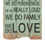Wall coat rack HAPPY LOVE with 6 hooks 120x40 cm by vidaXL, Hat and coat racks - Ref: Foro24-245855, Price: 50,67 €, Discount: %