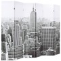 Faltbarer Raumteiler 228x170 cm New York schwarz-weiß von vidaXL, Raumteiler - Ref: Foro24-245860, Preis: 120,15 €, Rabatt: %