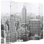 Faltbarer Raumteiler 228x170 cm New York schwarz-weiß von vidaXL, Raumteiler - Ref: Foro24-245860, Preis: 118,40 €, Rabatt: %