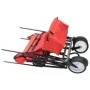 Carrito de mano plegable de acero con capota rojo de vidaXL, Carretillas de carga - Ref: Foro24-147589, Precio: 95,90 €, Desc...