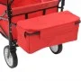 Carrito de mano plegable de acero con capota rojo de vidaXL, Carretillas de carga - Ref: Foro24-147589, Precio: 95,90 €, Desc...