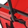 Klappbarer Handwagen aus Stahl mit roter Haube von vidaXL, Lastenstapler - Ref: Foro24-147589, Preis: 97,45 €, Rabatt: %