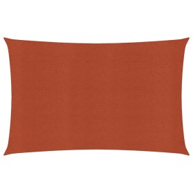 Rectangular HDPE terracotta sail awning 160 g/m² 3.5x5 m by vidaXL, Umbrellas - Ref: Foro24-311352, Price: 42,35 €, Discount: %