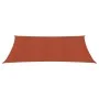 Rectangular HDPE terracotta sail awning 160 g/m² 3.5x5 m by vidaXL, Umbrellas - Ref: Foro24-311352, Price: 41,55 €, Discount: %
