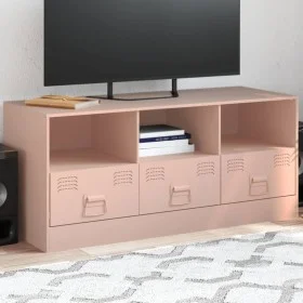 Fernsehmöbel aus rosa Stahl 99x39x44 cm von vidaXL, TV-Möbel - Ref: Foro24-841734, Preis: 98,23 €, Rabatt: %