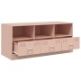 Fernsehmöbel aus rosa Stahl 99x39x44 cm von vidaXL, TV-Möbel - Ref: Foro24-841734, Preis: 99,17 €, Rabatt: %