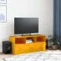 Mueble para TV de acero amarillo mostaza 99x39x44 cm by vidaXL, TV Furniture - Ref: Foro24-841736, Price: 98,12 €, Discount: %