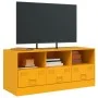 Mueble para TV de acero amarillo mostaza 99x39x44 cm by vidaXL, TV Furniture - Ref: Foro24-841736, Price: 98,12 €, Discount: %