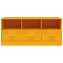 Mueble para TV de acero amarillo mostaza 99x39x44 cm by vidaXL, TV Furniture - Ref: Foro24-841736, Price: 98,12 €, Discount: %